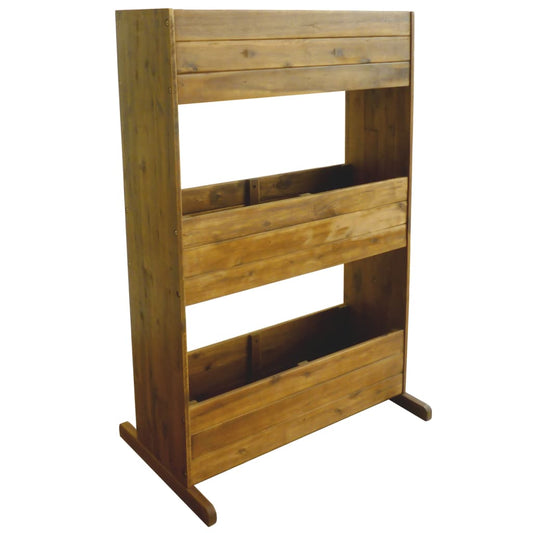 NNEVL 3-Tier Garden Raised Bed Solid Acacia Wood