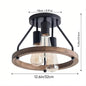 3-Light Semi Flush Mount Ceiling Light Fixture