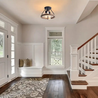 3-Light Semi Flush Mount Ceiling Light Fixture